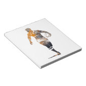 Rugby Game Sport Challenge Illustratie Silhouet Notitieblok (Schuin)