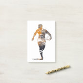 Rugby Game Sport Challenge Illustratie Silhouet Post-it® Notes (Op bureau)