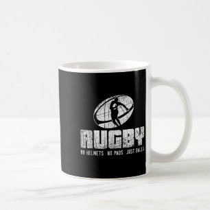 Rugby Geen Helm Geen Pads Alleen Shirt - Grappige Koffiemok