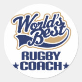 Rugby Gift Ronde Sticker (Voorkant)