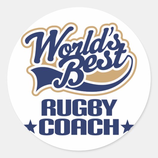 Rugby Gift Ronde Sticker (Voorkant)