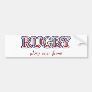 Rugby Glory over Fame Distress   Amerikaanse aange Bumpersticker