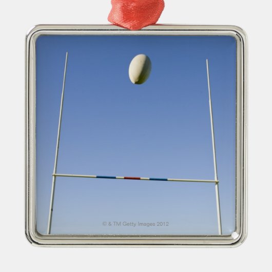 Rugby Goal Metalen Ornament (Voorkant)