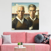 Rugby Gothic - Uitgerekte Canvas Print (Insitu (Woonkamer))