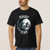 Rugby graphics voor fans en spelers t-shirt (Voorkant)