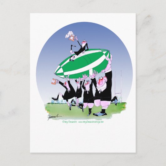 Rugby Hakka 3 Cheers, Tony Fernandes Briefkaart (Voorkant)