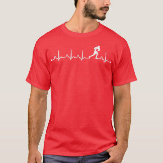 Rugby Heartbeat EKG Rugby Player Pulse EKG T-shirt
