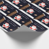 Rugby Holiday Gift Cadeaupapier (Hoek)