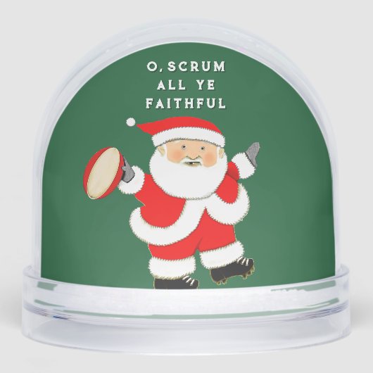 Rugby Holiday Gift Stocking Stuffer Sneeuwbol (Voorkant)