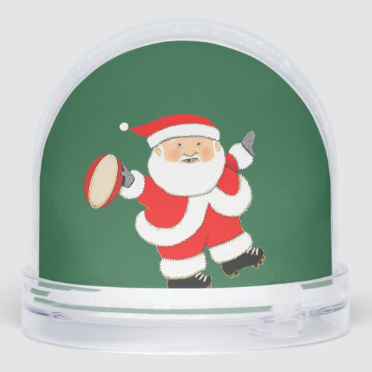 Rugby Holiday Gift Stocking Stuffer Sneeuwbol (Achterkant)