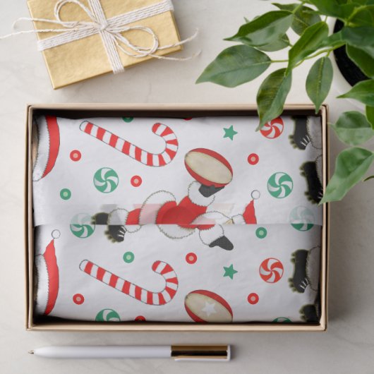 Rugby Holiday Gift Tissue Paper Tissuepapier (Geschenk)