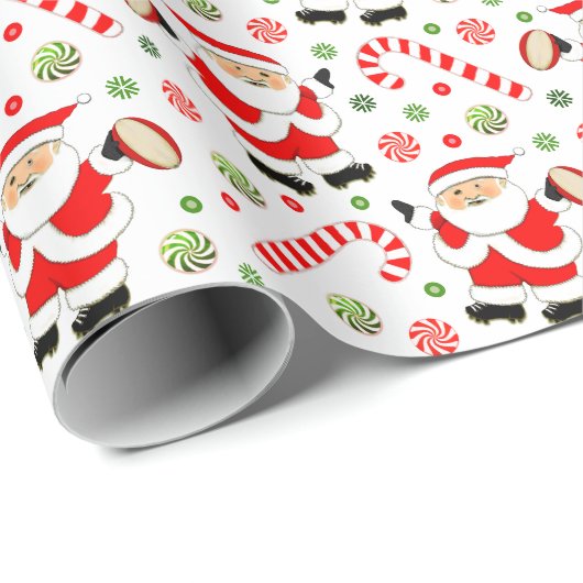 Rugby Holiday Gift Wrapping Paper Cadeaupapier (Rol Hoek)