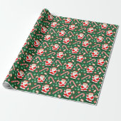 Rugby Holiday Gift Wrapping Paper Cadeaupapier (Uitgerold)