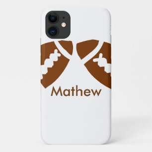 Rugby honkbal sport toevoegen naam jongens kinder Case-Mate iPhone case