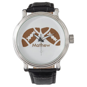 Rugby honkbal sport toevoegen naam jongens kinder  horloge