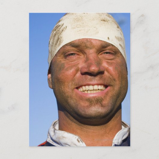 Rugby hooligan briefkaart (Voorkant)