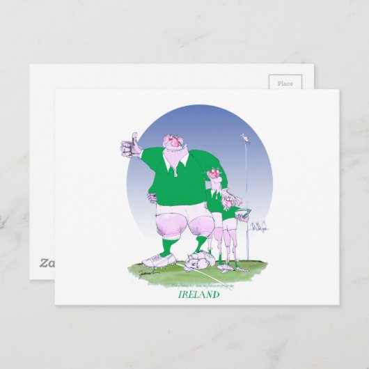 Rugby Ierse chums, Tony Fernandes Briefkaart (Voorkant / Achterkant)