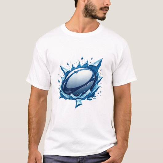 Rugby Ijsbreker – Dynamische Wintersporten T-shirt (Voorkant)