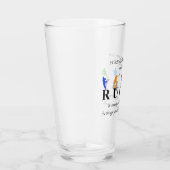 Rugby Inspirerend Quote Glas (Rechts)