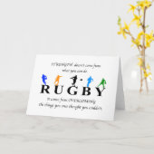 Rugby Inspirerend Quote Kaart (Gele Bloem)