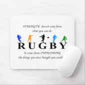 Rugby Inspirerend Quote Muismat (Met muis)