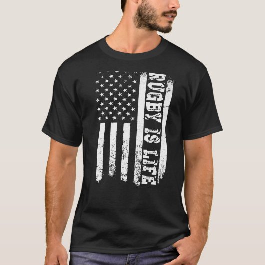 Rugby is het leven rugby t-shirt (Voorkant)