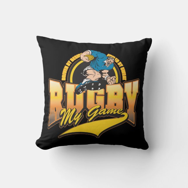 Rugby is mijn sport kussen (Voorkant)