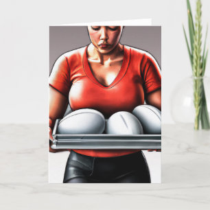 Rugby is Wenskaart in dienst Feestdagen Kaart