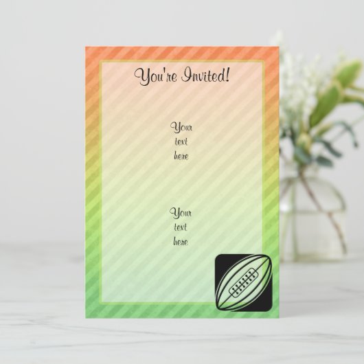 Rugby Kaart (Staand voorkant)