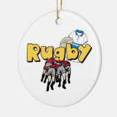 Rugby Keramisch Ornament (Links)