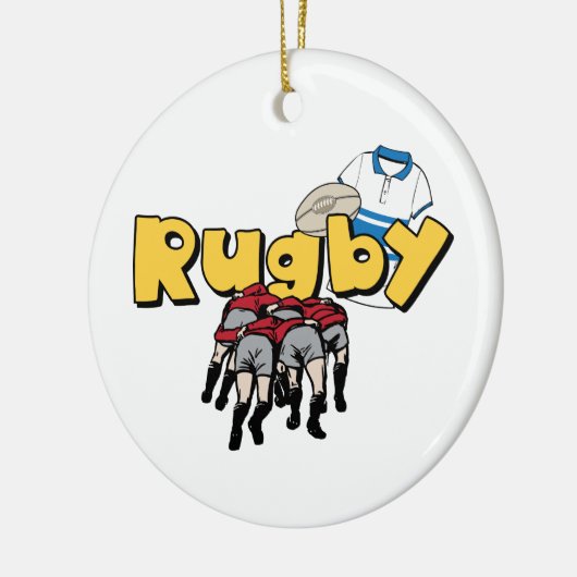 Rugby Keramisch Ornament (Links)