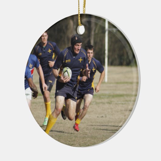 Rugby Keramisch Ornament (Links)