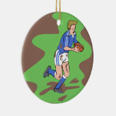 Rugby Keramisch Ornament (Rechts)