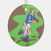 Rugby Keramisch Ornament (Links)