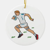 Rugby Keramisch Ornament (Voorkant)