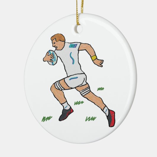 Rugby Keramisch Ornament (Links)