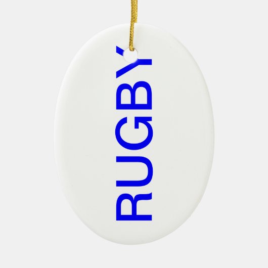 RUGBY KERAMISCH ORNAMENT (Voorkant)
