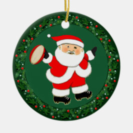 Rugby Kerst Collectie Keramisch Ornament