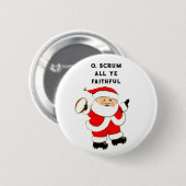 Rugby Kerst Collectie Ronde Button 5,7 Cm (Voorkant /achterkant)