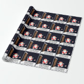 Rugby Kerst Inpakpapier (Uitgerold)
