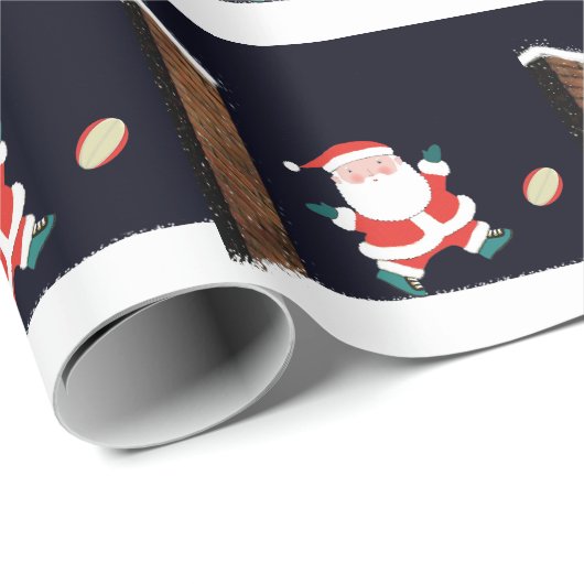 Rugby Kerst Inpakpapier (Rol Hoek)
