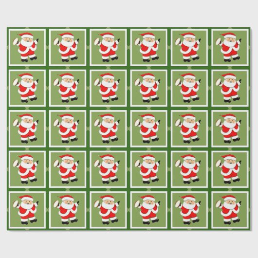 Rugby-kerstcadeau Cadeaupapier (Vlak)