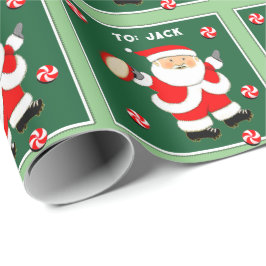 Rugby-kerstcadeau Cadeaupapier