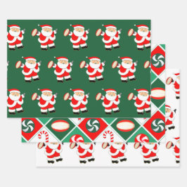 Rugby Kerstcadeau Inpakpapier Vel