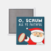 Rugby Kerstcadeau Magneet (Voorkant / Achterkant)