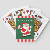 Rugby kerstfeestcadeaus pokerkaarten (Achterkant)