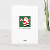 rugby kerstkaarten feestdagen kaart (Achterkant)