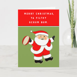 rugby kerstkaarten feestdagen kaart