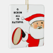Rugby Kerstmis Keramisch Ornament (Rechts)