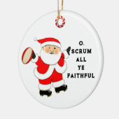 Rugby Kerstmis Keramisch Ornament (Links)